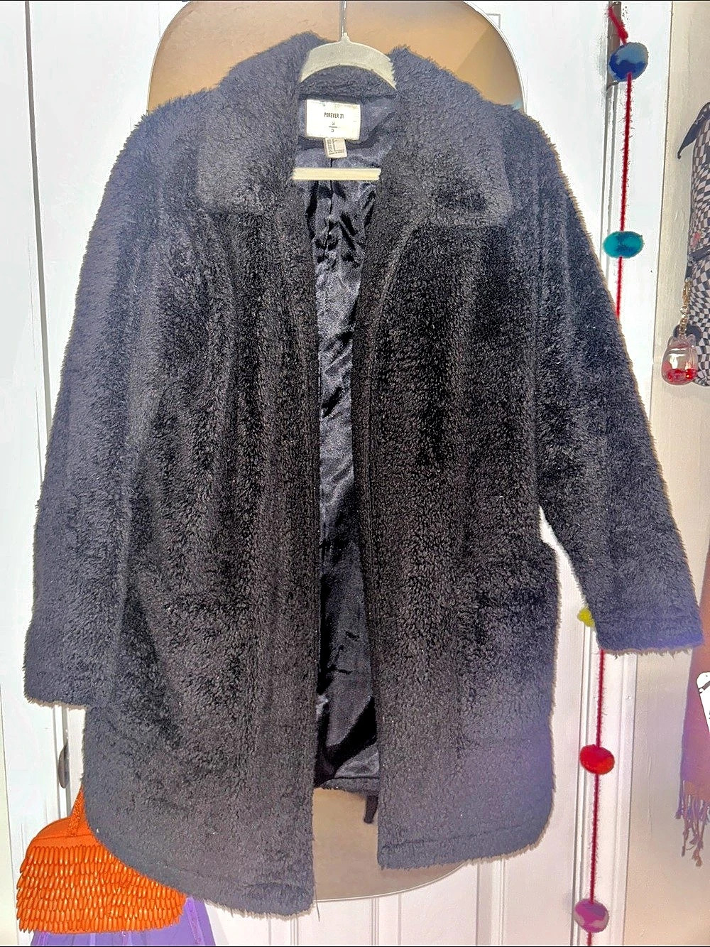 Forever 21 Black Teddy Jacket